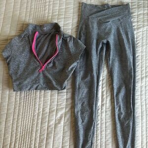 Bombshell Sportswear Neon Zip Top and Brazilian Contour Legging